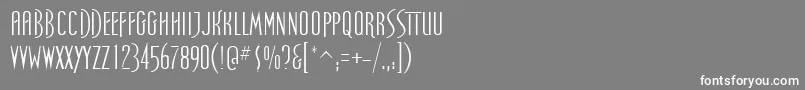Подробнее о шрифте SpellboundRegular Шрифт SpellboundRegular – белые шрифты на сером фоне