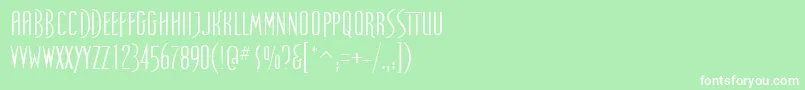SpellboundRegular Font – White Fonts on Green Background