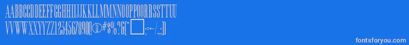 EditionRegular Font – Pink Fonts on Blue Background