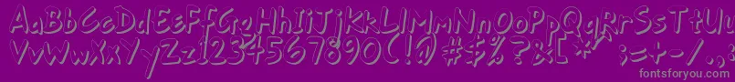 GortFhs Font – Gray Fonts on Purple Background