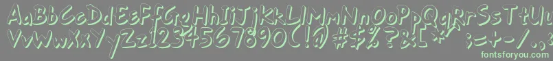 GortFhs Font – Green Fonts on Gray Background