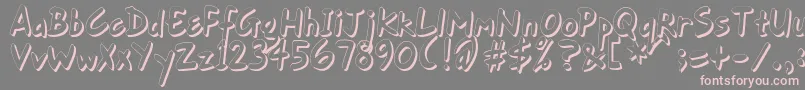 GortFhs Font – Pink Fonts on Gray Background