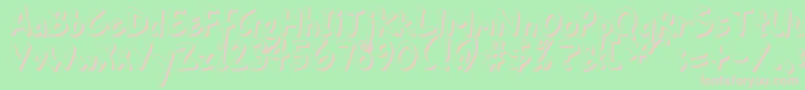 GortFhs Font – Pink Fonts on Green Background