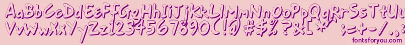 GortFhs Font – Purple Fonts on Pink Background