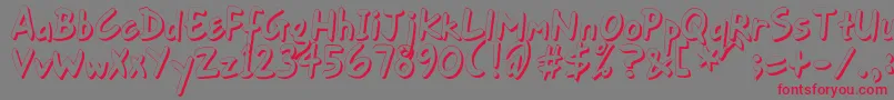 GortFhs Font – Red Fonts on Gray Background