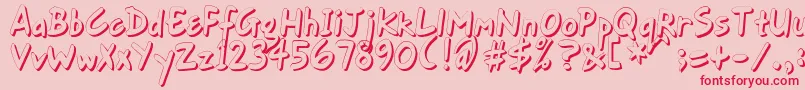 GortFhs Font – Red Fonts on Pink Background