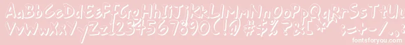 GortFhs Font – White Fonts on Pink Background
