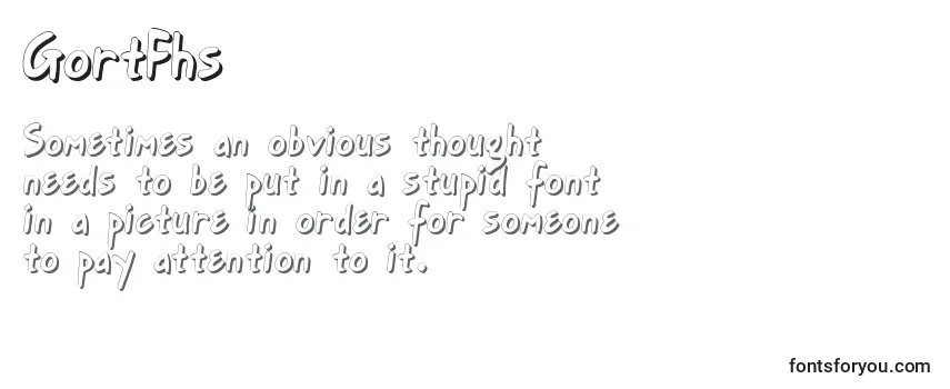 Review of the GortFhs Font