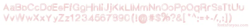 Aesthetica Font – Pink Fonts on White Background