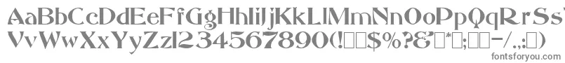 Шрифт Saccule – серые шрифты на белом фоне
