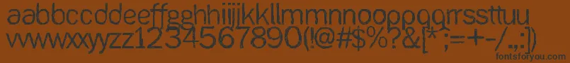 Ank Font – Black Fonts on Brown Background