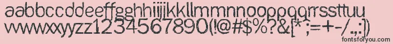 Ank Font – Black Fonts on Pink Background