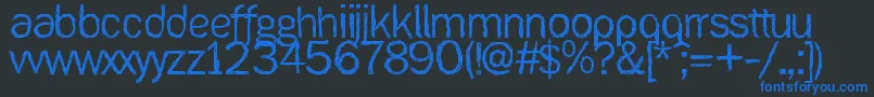 Ank Font – Blue Fonts on Black Background
