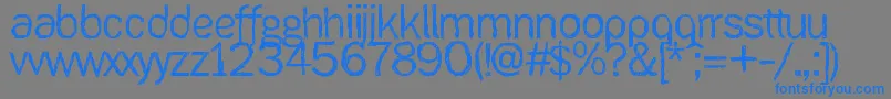 Ank Font – Blue Fonts on Gray Background