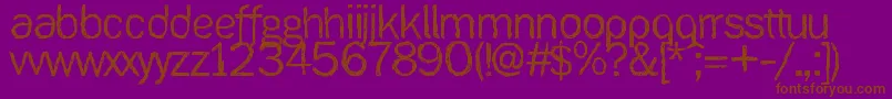 Ank Font – Brown Fonts on Purple Background