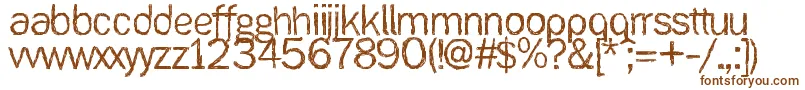 Шрифт Ank – коричневые шрифты на белом фоне