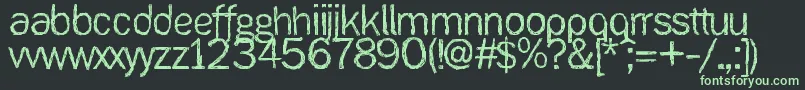 Ank Font – Green Fonts on Black Background