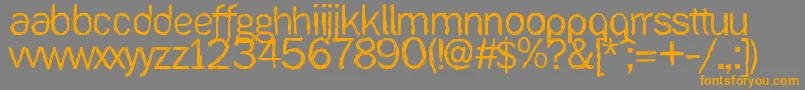 Ank Font – Orange Fonts on Gray Background