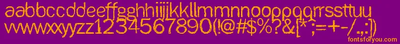 Ank Font – Orange Fonts on Purple Background