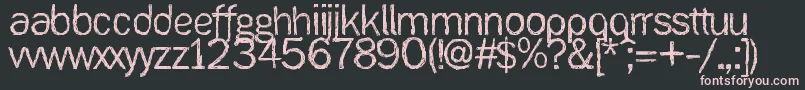 Ank Font – Pink Fonts on Black Background