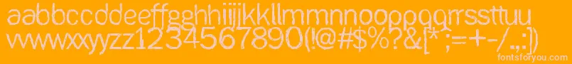 Ank Font – Pink Fonts on Orange Background