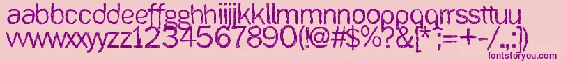 Ank Font – Purple Fonts on Pink Background