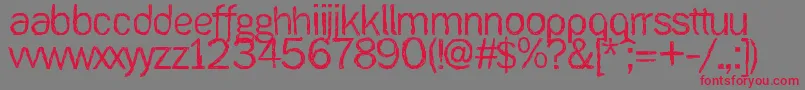 Ank Font – Red Fonts on Gray Background