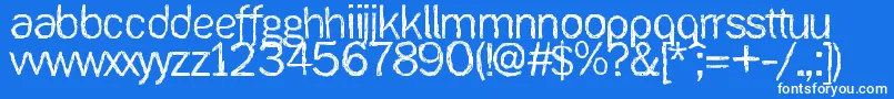 Ank Font – White Fonts on Blue Background