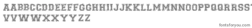 UniversalCollegeDemoVersion-fontti – harmaat kirjasimet valkoisella taustalla