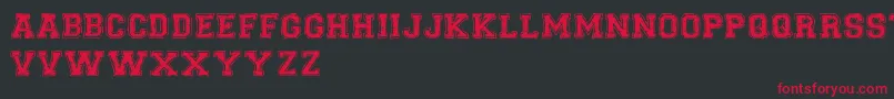 UniversalCollegeDemoVersion Font – Red Fonts on Black Background