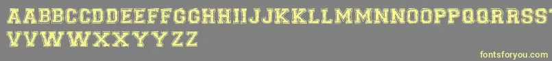 UniversalCollegeDemoVersion Font – Yellow Fonts on Gray Background