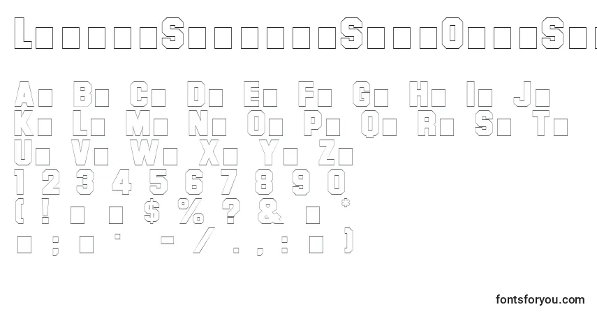 LetterSweaterSansOpenSsiNormal-fontti – aakkoset, numerot, erikoismerkit