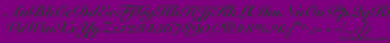 fuente SnellRoundhandBlackScript – Fuentes Negras Sobre Fondo Morado