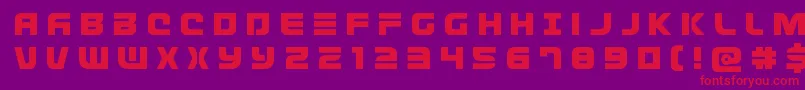 Defconzerotitle Font – Red Fonts on Purple Background