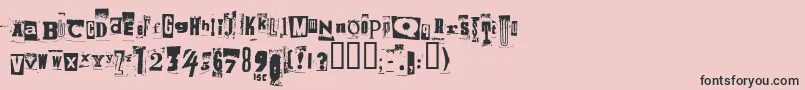 Piratesstoertebecker Font – Black Fonts on Pink Background