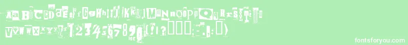 Piratesstoertebecker Font – White Fonts on Green Background