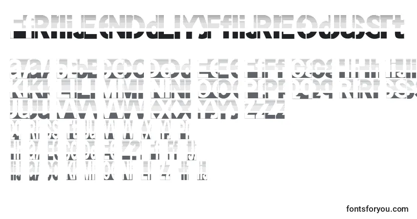 Friendlyfiredust Font – alphabet, numbers, special characters
