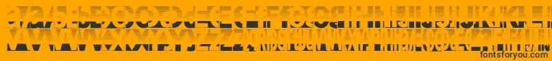 Friendlyfiredust Font – Black Fonts on Orange Background