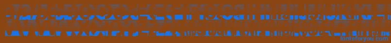 fuente Friendlyfiredust – Fuentes Azules Sobre Fondo Marrón