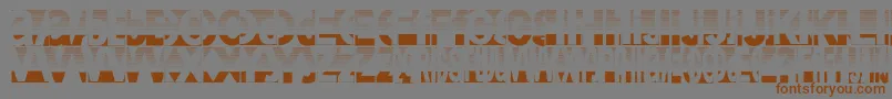 Friendlyfiredust Font – Brown Fonts on Gray Background