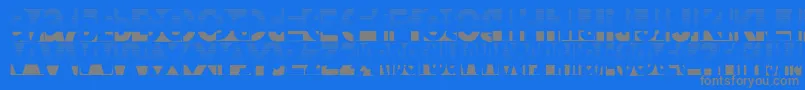 Police Friendlyfiredust – polices grises sur fond bleu