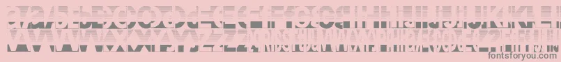 フォントFriendlyfiredust – ピンクの背景に灰色の文字