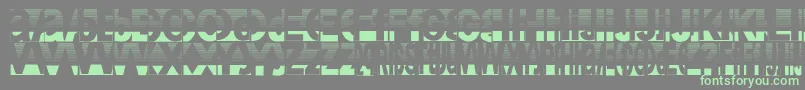 Friendlyfiredust-fontti – vihreät fontit harmaalla taustalla