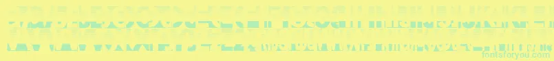 Friendlyfiredust Font – Green Fonts on Yellow Background
