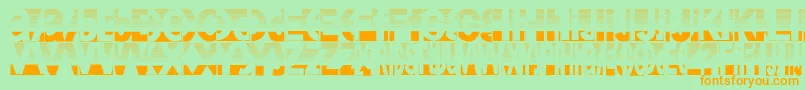 Friendlyfiredust Font – Orange Fonts on Green Background