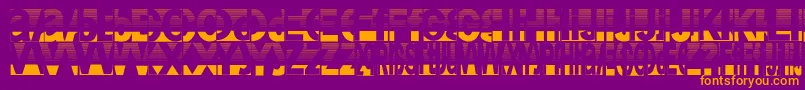Friendlyfiredust Font – Orange Fonts on Purple Background