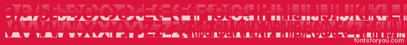 fuente Friendlyfiredust – Fuentes Rosadas Sobre Fondo Rojo