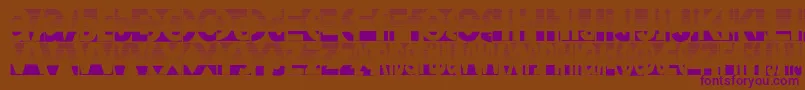 フォントFriendlyfiredust – 紫色のフォント、茶色の背景