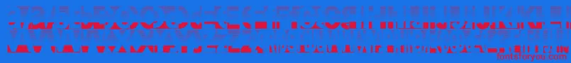 Friendlyfiredust Font – Red Fonts on Blue Background