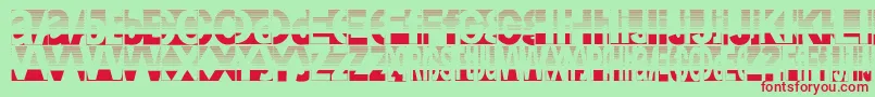 Friendlyfiredust Font – Red Fonts on Green Background